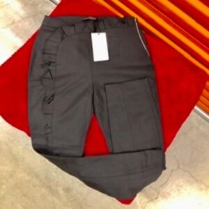 ZARA Ruffle Pants, S, NWT